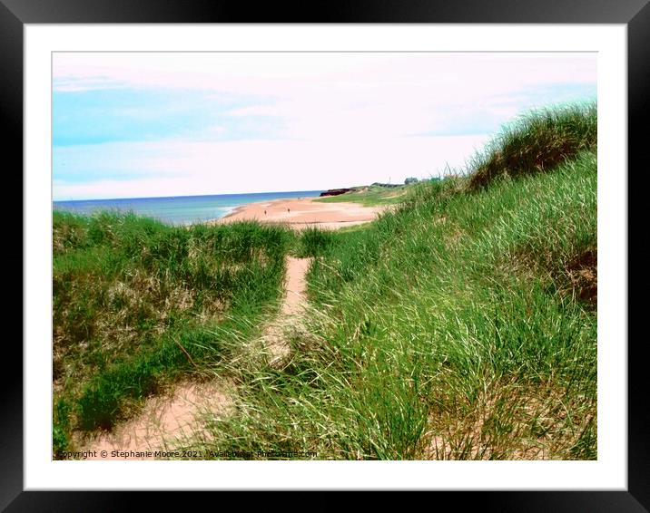 The path to the sea Framed Mounted Print by Stephanie Moore