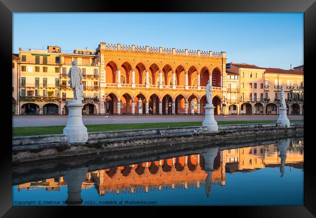 Loggia Amuela Palazzo on Prato della Valle in Padova, Italy Framed Print by Dietmar Rauscher