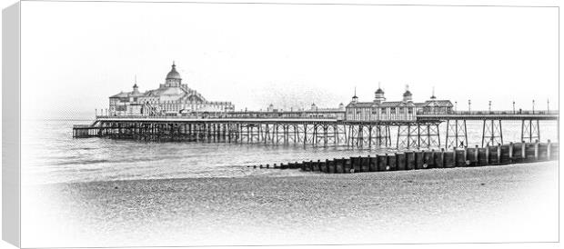 Eastbourne Pier at the South Coast of England Canvas Print by Erik Lattwein