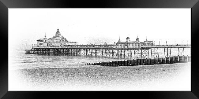 Eastbourne Pier at the South Coast of England Framed Print by Erik Lattwein