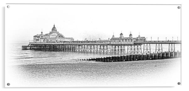 Eastbourne Pier at the South Coast of England Acrylic by Erik Lattwein