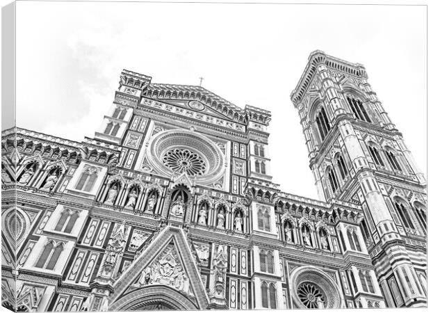 Florence Duomo. Basilica di Santa Maria del Fiore (Basilica of S Canvas Print by Erik Lattwein