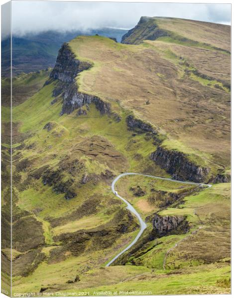 Trotternish Ridge and Road to Uig, Isle of Skye Canvas Print by Photimageon UK