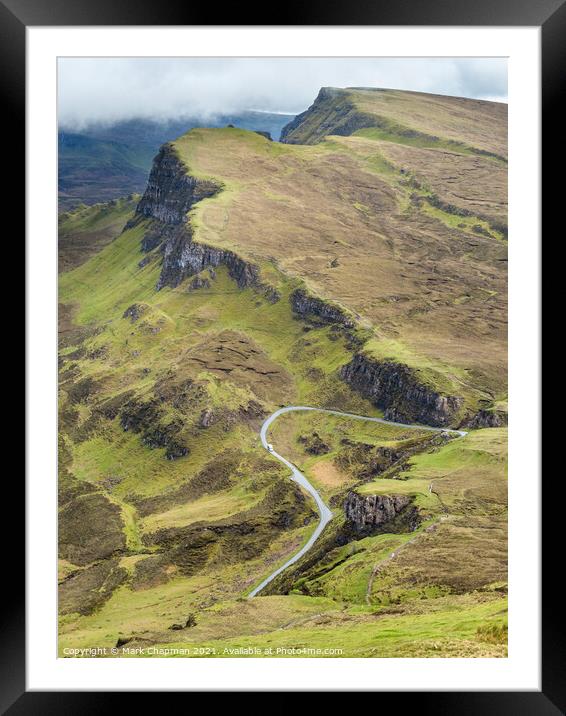 Trotternish Ridge and Road to Uig, Isle of Skye Framed Mounted Print by Photimageon UK