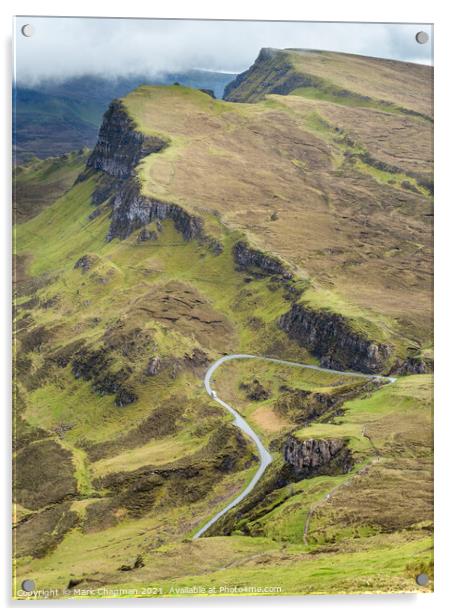 Trotternish Ridge and Road to Uig, Isle of Skye Acrylic by Photimageon UK