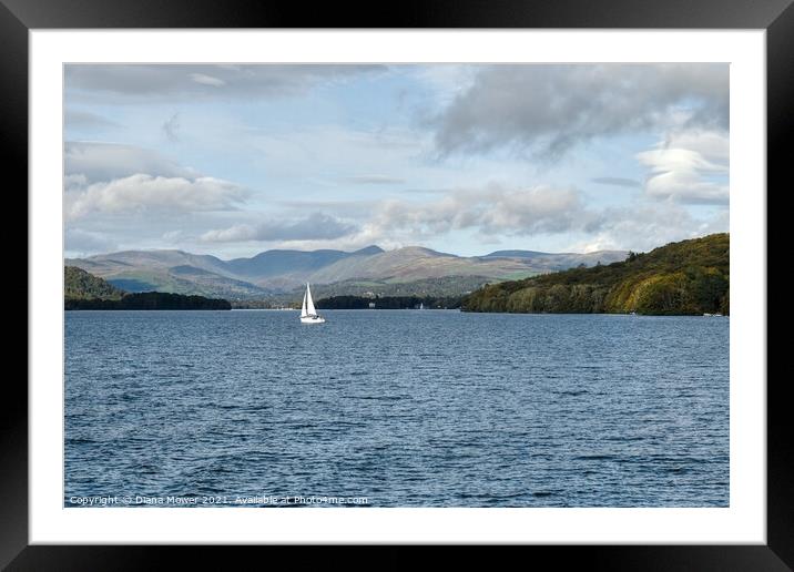 Windermere Fairfield Horseshoe View Framed Mounted Print by Diana Mower