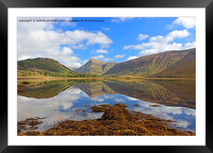 LOCH ETIVE IN AUTUMN Framed Mounted Print by SIMON STAPLEY