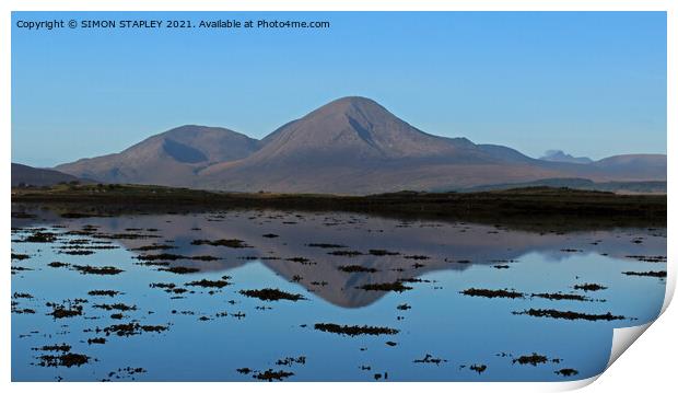 RED CUILLIN AT SUNRISE, ISLE OF SKYE Print by SIMON STAPLEY