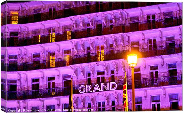 The Grand Hotel, Brighton UK Canvas Print by Dawn O'Connor