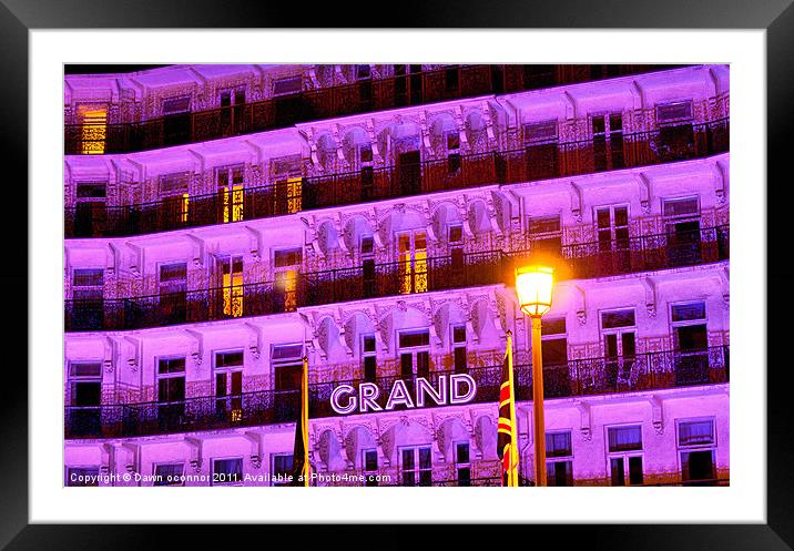 The Grand Hotel, Brighton UK Framed Mounted Print by Dawn O'Connor