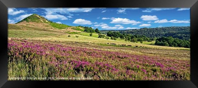 North York Moors Panorama Landscape Framed Print by Martyn Arnold