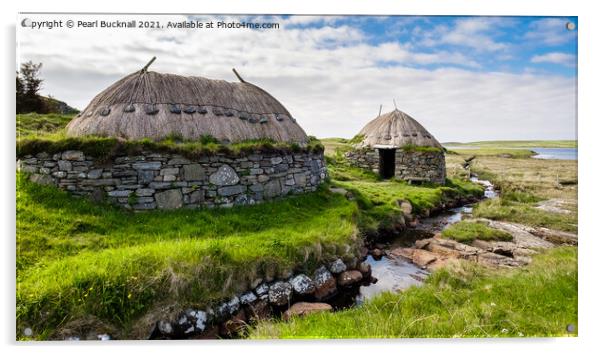 Shawbost Iron Age Norse Mill Lewis Scotland Acrylic by Pearl Bucknall