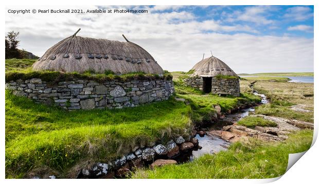 Shawbost Iron Age Norse Mill Lewis Scotland Print by Pearl Bucknall