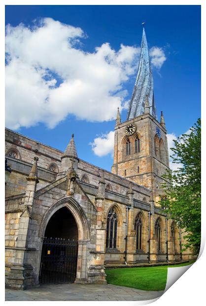 Chesterfield Crooked Spire  Print by Darren Galpin