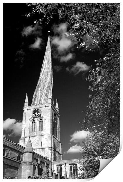 Chesterfield Crooked Spire  Print by Darren Galpin