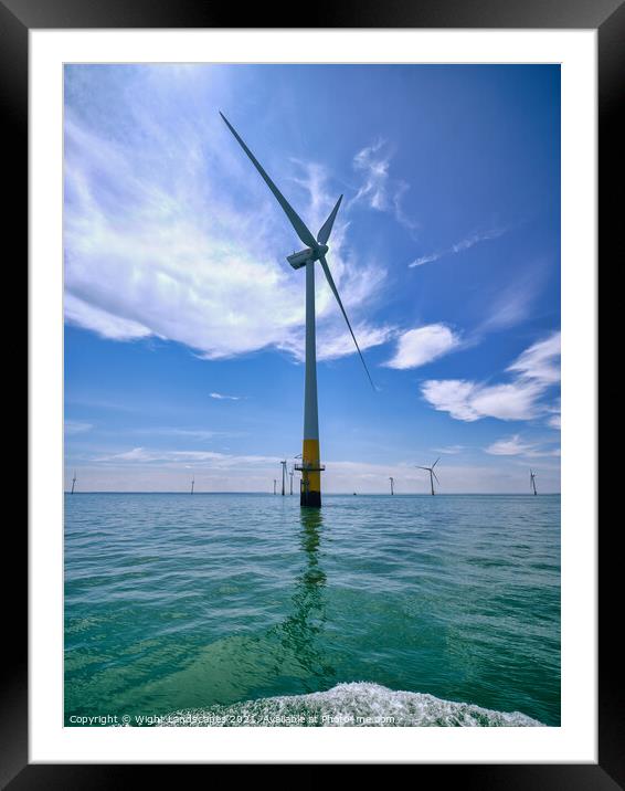 Kentish Flats Offshore Wind Farm Framed Mounted Print by Wight Landscapes