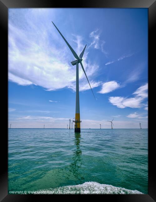 Kentish Flats Offshore Wind Farm Framed Print by Wight Landscapes