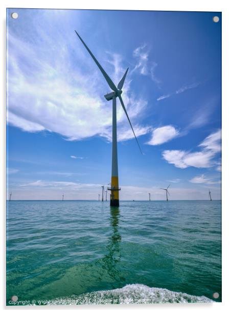 Kentish Flats Offshore Wind Farm Acrylic by Wight Landscapes