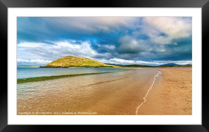 Tullagh beach,Donegal Framed Mounted Print by jim Hamilton