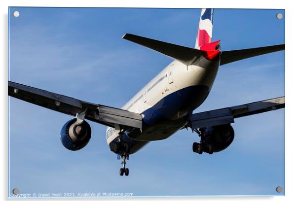 British Airways Boeing 777         Acrylic by David Pyatt