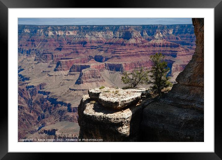  Giant Stepping Stones across Grand Canyon Framed Mounted Print by Kasia Design