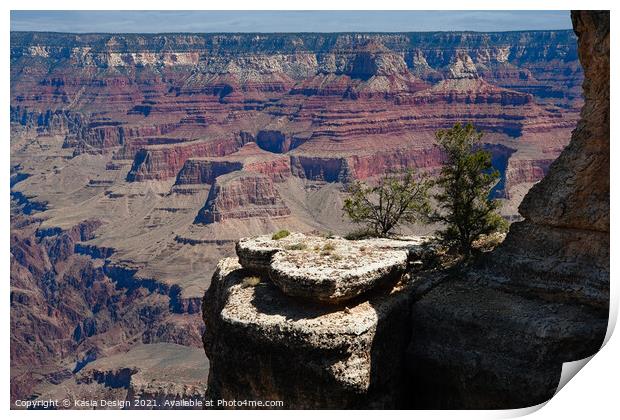  Giant Stepping Stones across Grand Canyon Print by Kasia Design