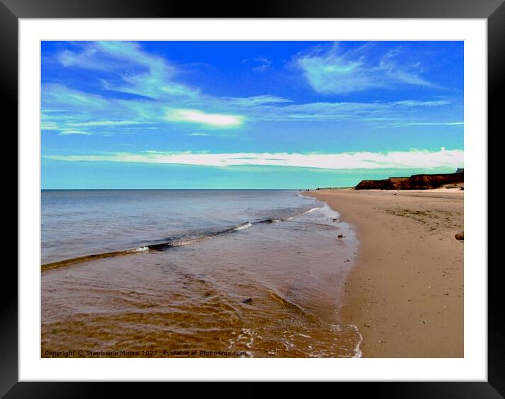 Sea, Sand and Sky Framed Mounted Print by Stephanie Moore