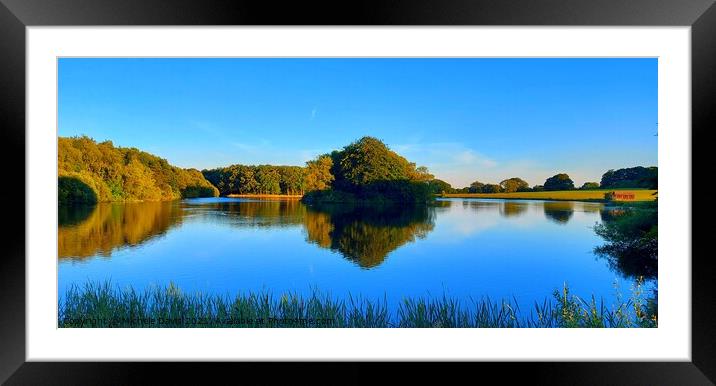 Wrightington Pond Framed Mounted Print by Michele Davis