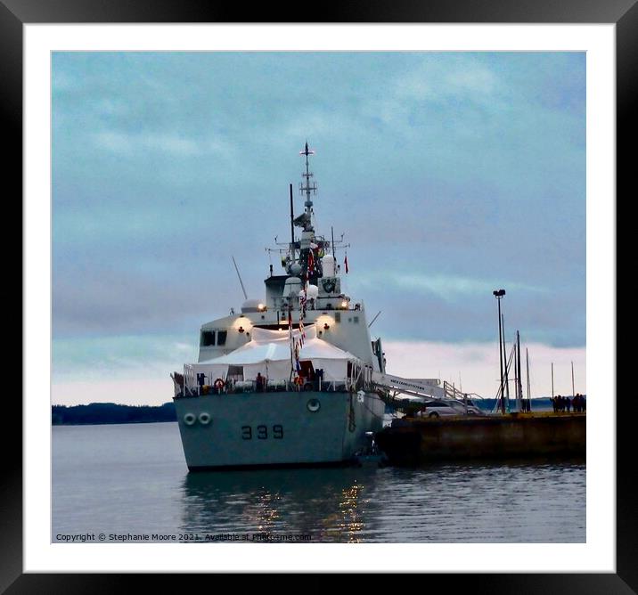HMCS Charlottetown Framed Mounted Print by Stephanie Moore