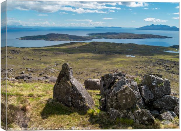 The Isle of Soay seen Sron na Ciche, Skye Canvas Print by Photimageon UK