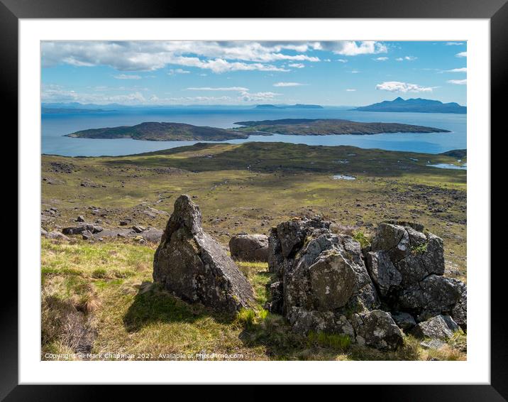 The Isle of Soay seen Sron na Ciche, Skye Framed Mounted Print by Photimageon UK