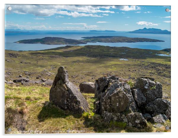 The Isle of Soay seen Sron na Ciche, Skye Acrylic by Photimageon UK