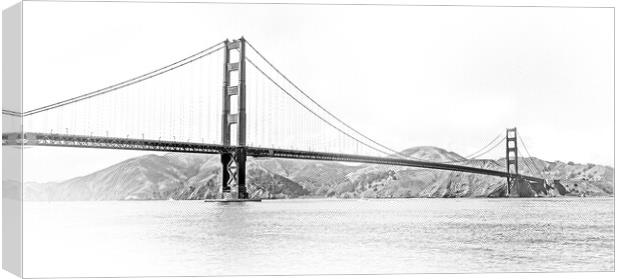Golden Gate Bridge in San Francisco Canvas Print by Erik Lattwein