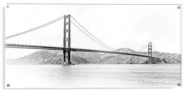 Golden Gate Bridge in San Francisco Acrylic by Erik Lattwein