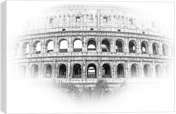 Rome sightseeing - the amazing Colosseum Canvas Print by Erik Lattwein