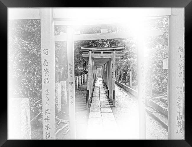 Nezu Jinja Shrine - the famous Shinto Shrine in Tokyo Bunkyo Framed Print by Erik Lattwein