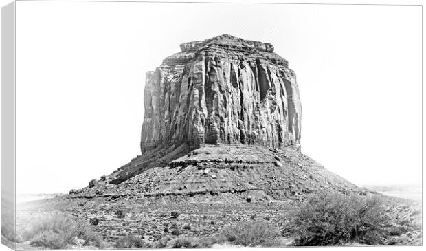 Famous Monument Valley in the desert of Utah Canvas Print by Erik Lattwein