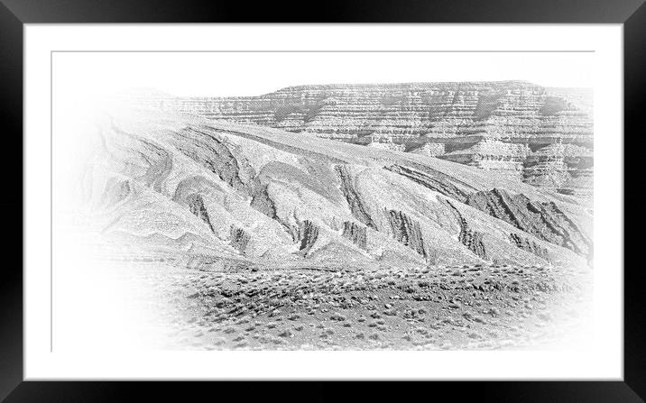 Breathtaking scenery at Canyonlands National Park Framed Mounted Print by Erik Lattwein