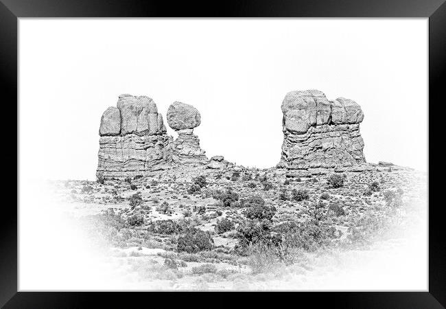 Arches National Park - most beautiful place in Utah Framed Print by Erik Lattwein