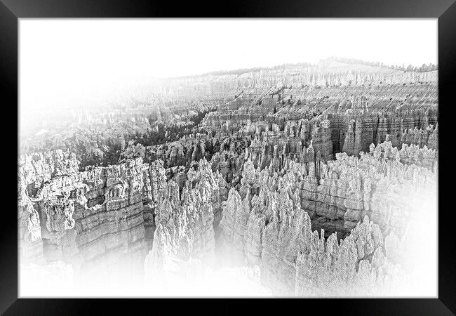 Most beautiful places on Earth - Bryce Canyon National Park in U Framed Print by Erik Lattwein
