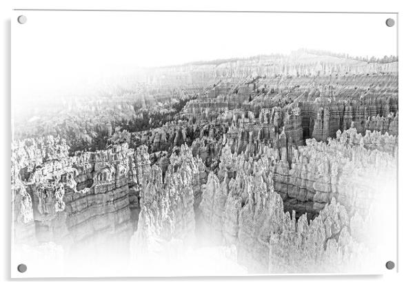 Most beautiful places on Earth - Bryce Canyon National Park in U Acrylic by Erik Lattwein