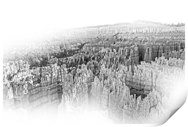 Most beautiful places on Earth - Bryce Canyon National Park in U Print by Erik Lattwein