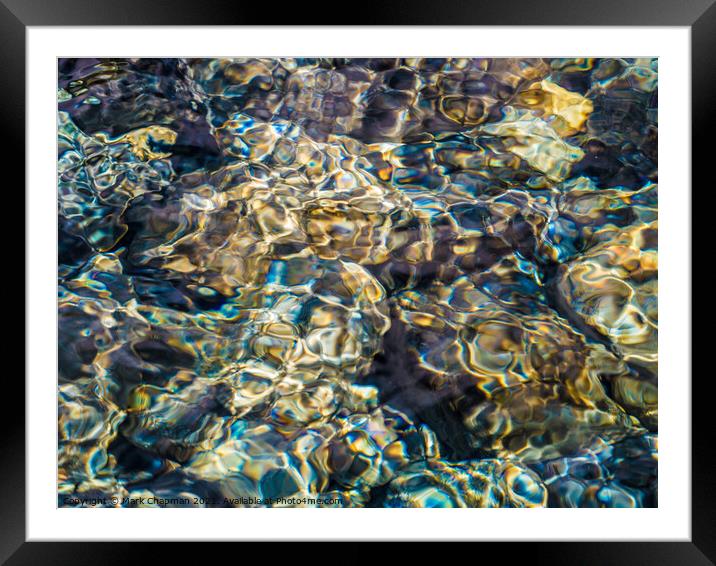 Water ripples abstract Framed Mounted Print by Photimageon UK