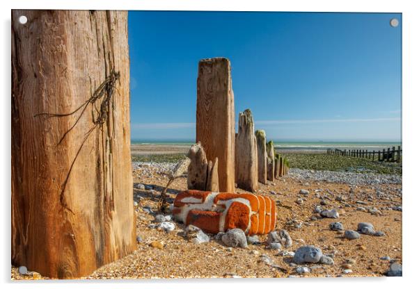 Left on the beach. Acrylic by Bill Allsopp
