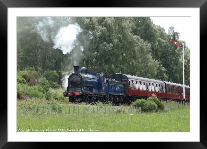 A Historic Journey on the Strathspey railway Framed Mounted Print by Antony Robinson