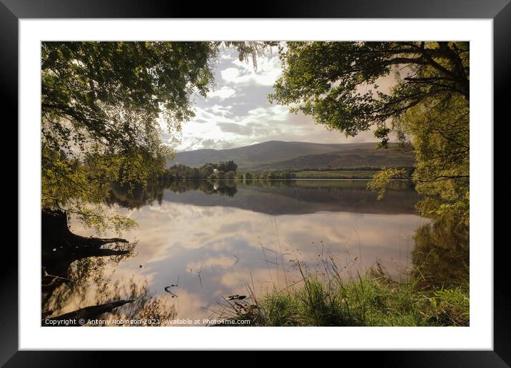 Loch Alvie Framed Mounted Print by Antony Robinson