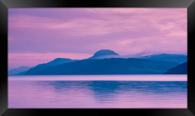 Loch Ness Sunset Framed Print by John Frid