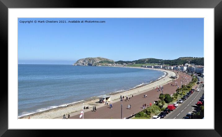 Little orme view llandudno Framed Mounted Print by Mark Chesters