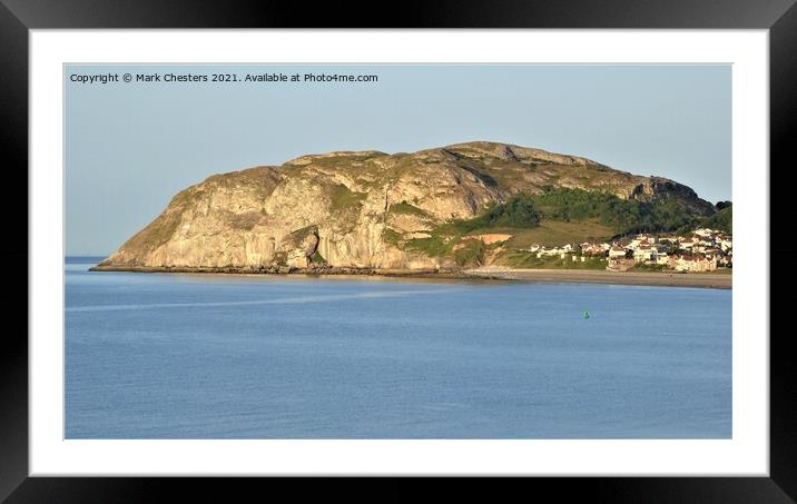 Little Orme, Llandudno Framed Mounted Print by Mark Chesters