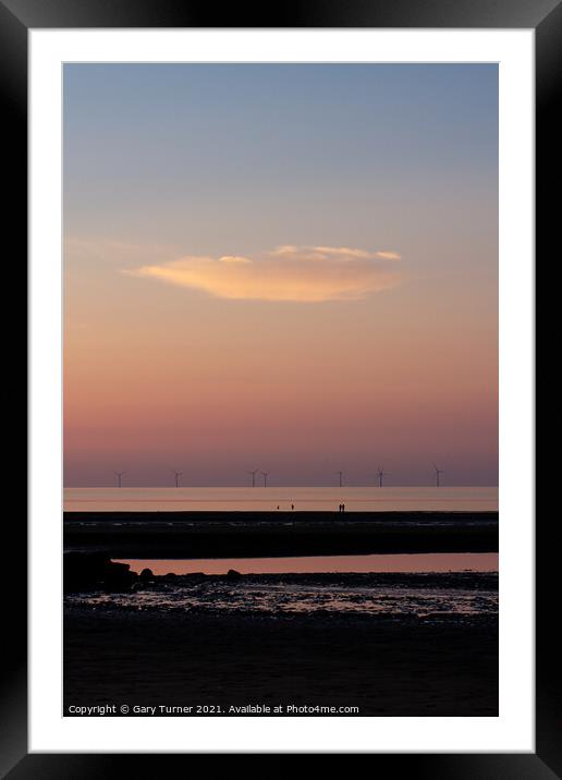 Talacre Cloud Framed Mounted Print by Gary Turner